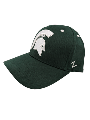 Michigan State Spartans Z - Fit Green Hat Hats - Available at Carrot Stick Sports