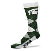 Michigan State University Argyle Socks Socks - Available at Carrot Stick Sports
