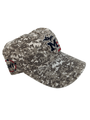 Michigan Wolverines Camo Hat with State Outline | Patriotic Ballcap Hats - Available at Carrot Stick Sports