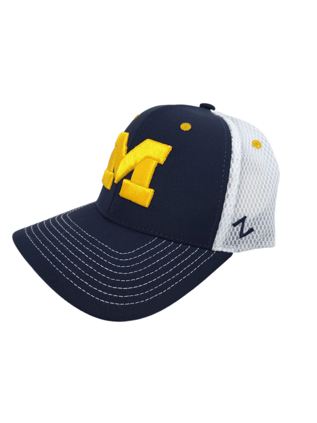 Michigan Wolverines Flex Fit Mesh Cap Hats - Available at Carrot Stick Sports