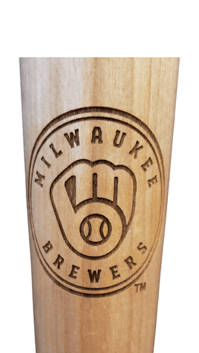 Milwaukee Brewers Engraved Birch Baseball Bat Beer Mug Beermug - Available at Carrot Stick Sports