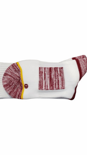 Minnesota Gopher Full Knit White Socks - Available at Carrot Stick Sports
