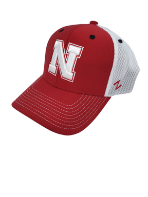 Nebraska Cornhuskers Flexfit Mesh Mini - Camp Hat Hats - Available at Carrot Stick Sports