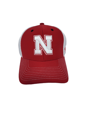 Nebraska Cornhuskers Flexfit Mesh Mini - Camp Hat Hats - Available at Carrot Stick Sports