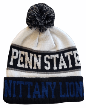 Penn State Nittany Lions Pom Pom Winter Beanie Hat - Available at Carrot Stick Sports