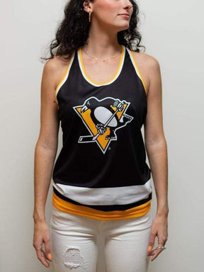 Pittsburgh Penguins Racerback Tank Top Shirts - Available at Carrot Stick Sports
