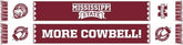 Ruffneck Scarf Miss State Cowbell Scarf Mississippi State | MSU Bulldogs | More Cowbell | Soccer Scarf