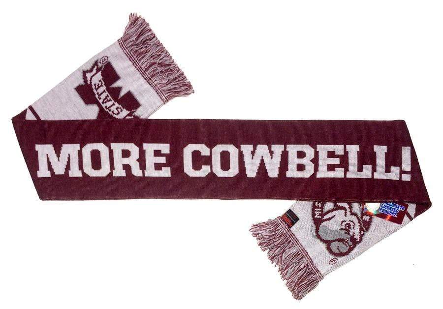 Ruffneck Scarf Miss State Cowbell Scarf Mississippi State | MSU Bulldogs | More Cowbell | Soccer Scarf