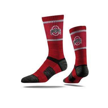 Strideline Socks Ohio State Scarlet Crew Socks Ohio State | OSU Buckeyes | Scarlet Logo | Crew Socks