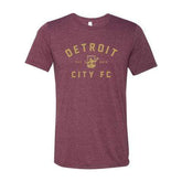 DCFC Shirts DCFC Est. 2012 Maroon Tee Detroit City Football Club | DCFC | Est. 2012 | Maroon T-Shirt