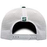 On The Mark Hat Green w White Spartan Mesh Michigan State | MSU Spartans | Spartan Helmet Adjustable Mesh Hat