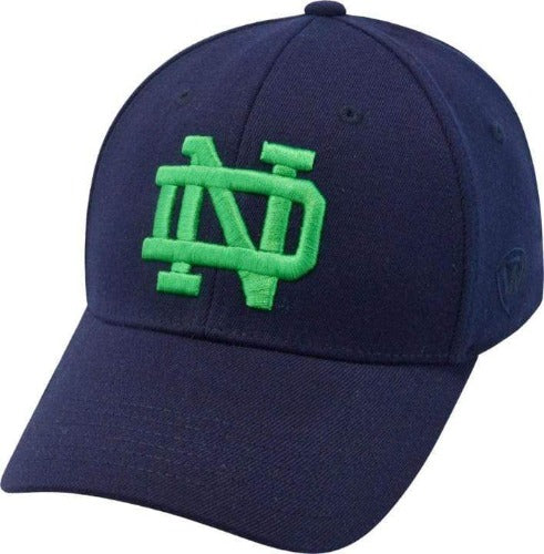 On The Mark Hat Blue and Green Notre Dame OneFit Hat Notre Dame | Fighting Irish | FlexFit Baseball Cap | OneFit Hat