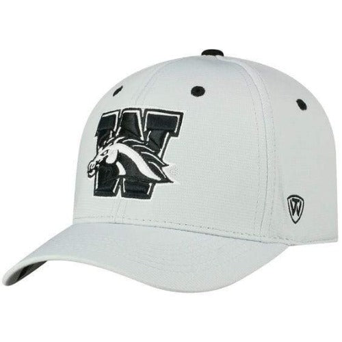 On The Mark Hat Western Michigan Grey and Black OneFit Hat Western Michigan | WMU Broncos | OneFit | Flexfit Hat
