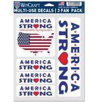 WinCraft Sticker America Strong w/5 Decals Fan Pack America Strong | Decals | Sticker Pack