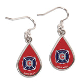 WinCraft Earrings Chicago Fire Teardrop Earrings Chicago Fire | Teardrop Earrings | Soccer | MLS