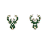 WinCraft Earrings Milwaukee Bucks Logo Earrings