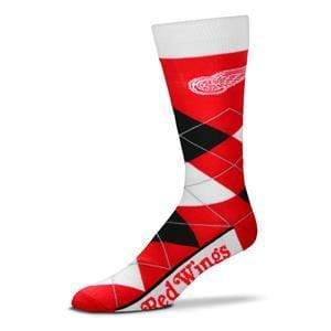 For Bare Feet Socks Detroit Red Wings Argyle Socks Detroit Red Wings Argyle Socks | Red Black and White Socks