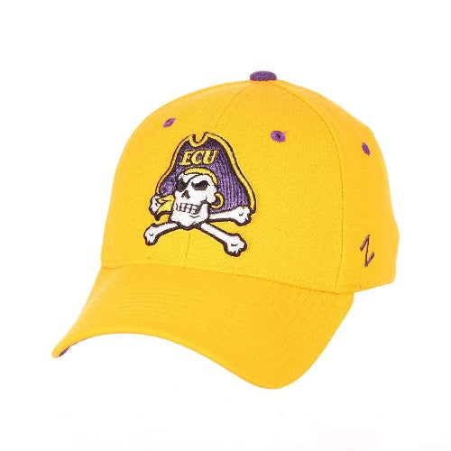 Zephyr Hat East Carolina University Pirates Yellow Stretch Fit Hat