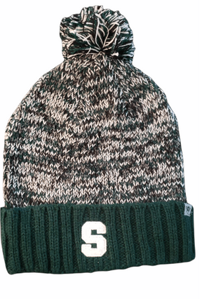 On The Mark Hat Michigan State Spartans Knit Pom Winter Hat