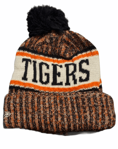 On The Mark Hat Fleece Lined Orange and Blue Detroit Tigers Winter Hat