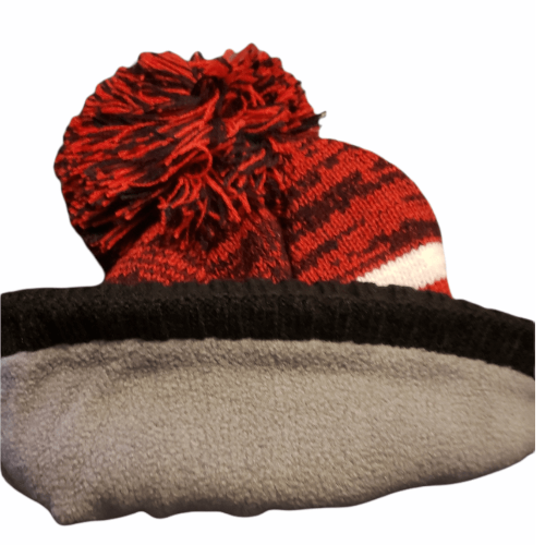 On The Mark Hat Red and Black Detroit Red Wings Winter Hat
