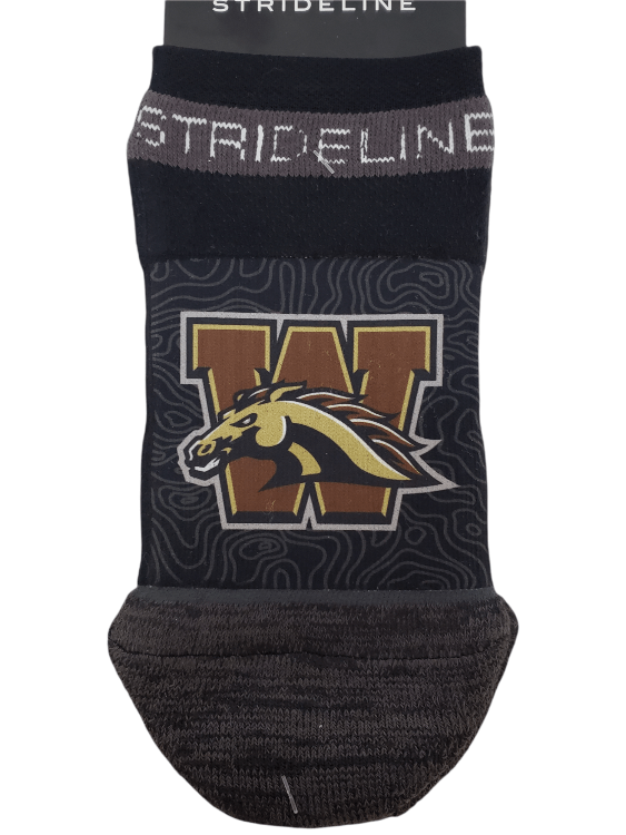 Strideline Socks Western Michigan Bronco Low Sock Western Michigan | WMU Broncos | Low Sock | Ankle Socks