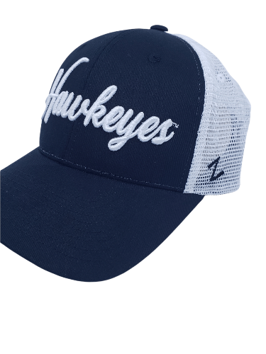 Zephyr Hat Iowa Hawkeyes Mt Hood Black Mesh Hat Iowa Hawkeyes Mt Hood Black Mesh Hat | White lettering and mesh