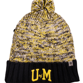 On The Mark Hat Michigan Knit 2-Way Winter Hat U of M | Michigan Wolverines | Knit Winter Hat