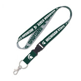 WinCraft Keychains Michigan State Spartans Lanyard w/ detachable buckle