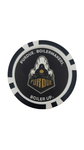On The Mark Golf Gear Purdue Poker Chip Marker Purdue Boilermakers | Poker Chip | Golf Ball Marker | NCAA