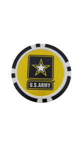 On The Mark Golf Gear US Army Poker Chip Marker United States Army | Poker Chip | Golf Ball Marker