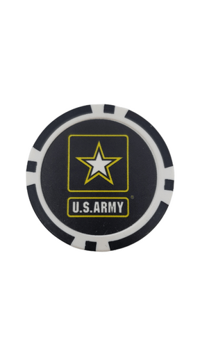 On The Mark Golf Gear US Army Poker Chip Marker United States Army | Poker Chip | Golf Ball Marker