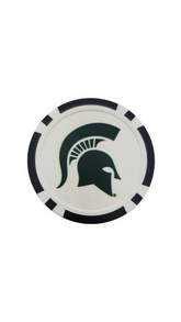 On The Mark Golf Gear Michigan State Poker Chip Marker Michigan State | MSU Spartans | Poker Chip | Golf Ball Marker
