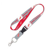 WinCraft Keychains Detroit Red Wings 98 Lanyard w/ detachable buckle