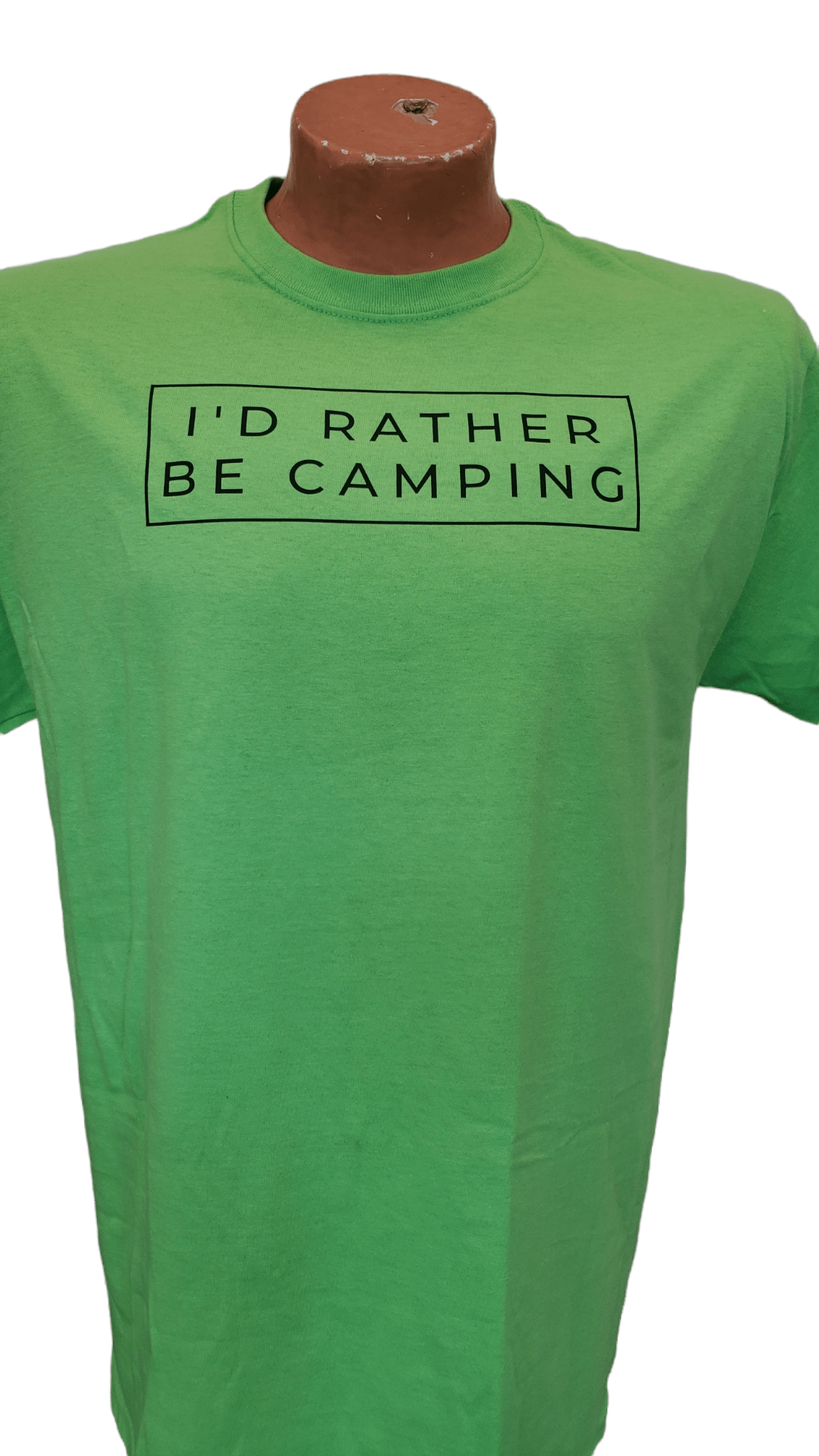 Carrot Stick Sports Large I'd Rather Be Camping tshirt
