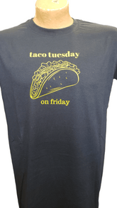 Carrot Stick Sports Shirts & Tops Large Taco Tuesday on a Wednesday