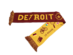 DCFC Scarf Detroit City FC  10 Years of Le Rouge Scarf