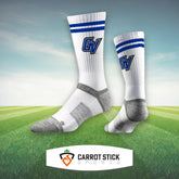 Strideline Socks Grand Valley State Crew Socks - White White Grand Valley State University Crew Socks | Carrot Stick Sports