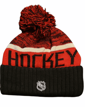 Red Wings Detroit Red and Black Winter Hat with Pom Hat - Available at Carrot Stick Sports