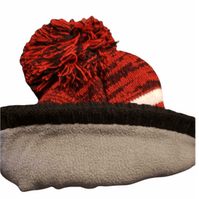 Red Wings Detroit Red and Black Winter Hat with Pom Hat - Available at Carrot Stick Sports