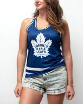 Toronto Maple Leafs Racerback Tank Top Shirts - Available at Carrot Stick Sports