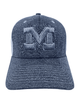 University of Michigan Grey Mesh Back Fitted Hat Hat - Available at Carrot Stick Sports