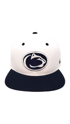 White Penn State Nittany Lions Adjustable Ballcap Hats - Available at Carrot Stick Sports
