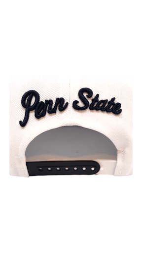 White Penn State Nittany Lions Adjustable Ballcap Hats - Available at Carrot Stick Sports