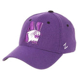 Wildcat Logo Purple Stretch Fit Hat - Northwestern University Official Merchandise Hats - Available at Carrot Stick Sports