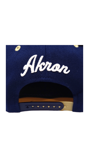 Z11 Akron Zips Navy Blue and Gold Snapback Hats - Available at Carrot Stick Sports