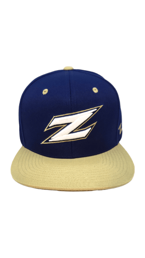 Z11 Akron Zips Navy Blue and Gold Snapback Hats - Available at Carrot Stick Sports